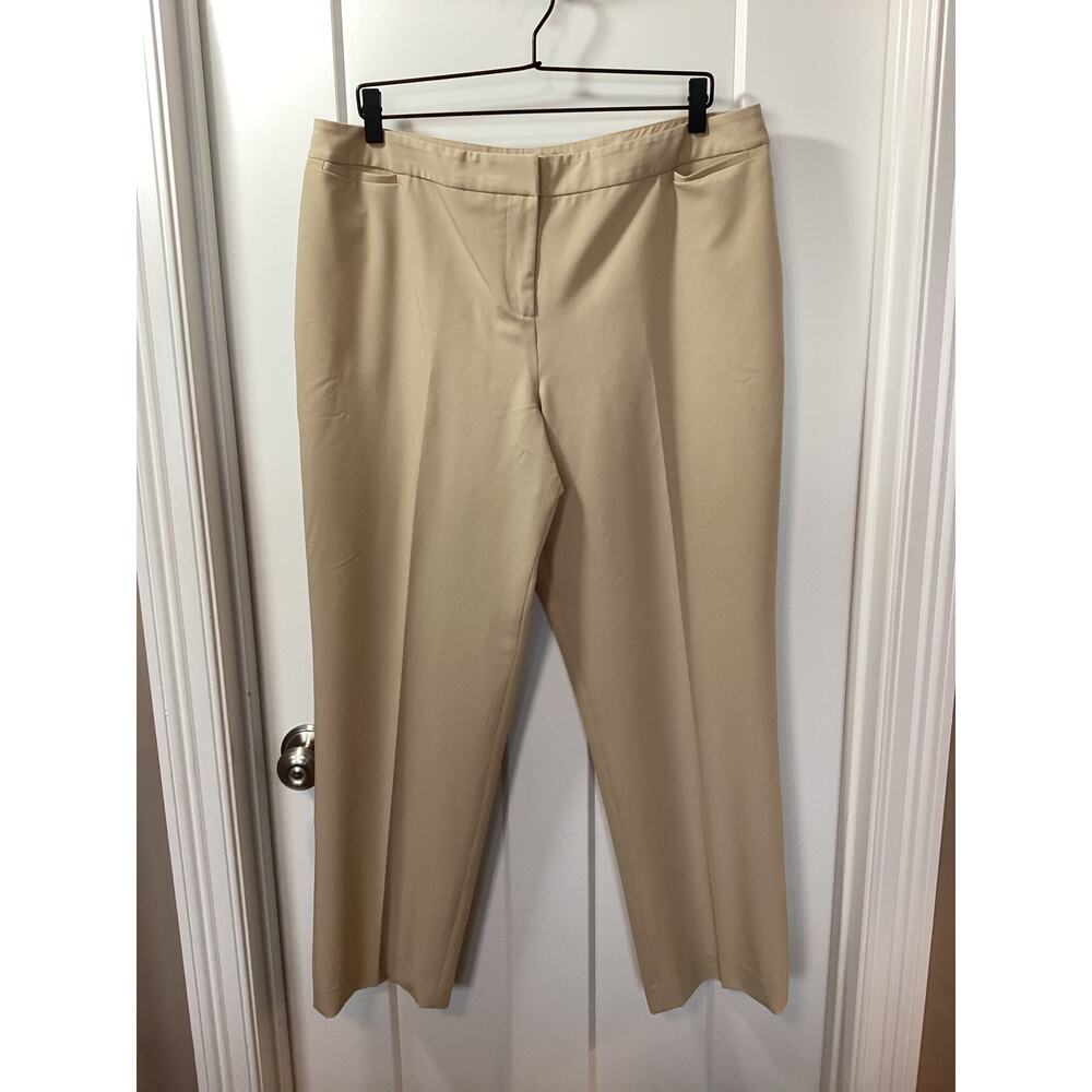 Pendleton Women's‎ Straight-Leg Dress Pants Office Business Career Beige Size 16
